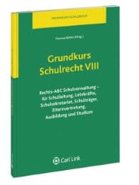 Cover von Grundkurs Schulrecht VIII