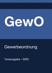 Cover von GewO - Gewerbeordnung (Deutschland) 2026