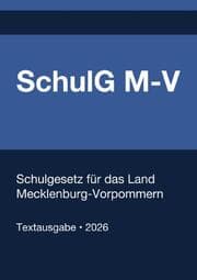 Cover von SchulG M-V - Schulgesetz für das Land Mecklenburg-Vorpommern 2026