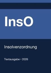 Cover von InsO - Insolvenzordnung (Deutschland) 2026
