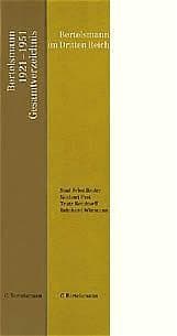 Cover von Bertelsmann im dritten Reich/Bertelsmann 1921-1951