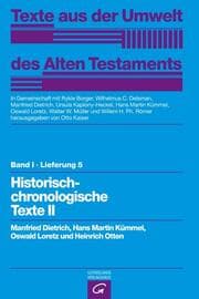 Cover von Historisch-chronologische Texte II