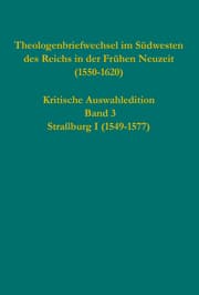 Cover von Theologenbriefwechsel im Südwesten des Reichs in der Frühen Neuzeit (1550-1620)