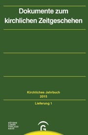 Cover von Dokumente zum kirchlichen Zeitgeschehen