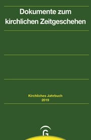 Cover von Dokumente zum kirchlichen Zeitgeschehen