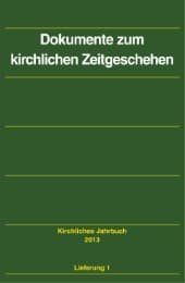 Cover von Dokumente zum kirchlichen Zeitgeschehen