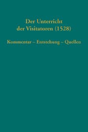 Cover von Der Unterricht der Visitatoren (1528)