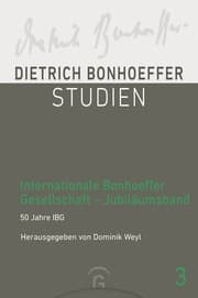 Cover von Internationale Bonhoeffer Gesellschaft - Jubiläumsband
