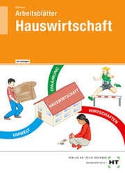 Cover von Arbeitsblätter mit eingetragenen Lösungen Hauswirtschaft