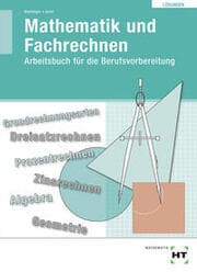 Cover von Übungsbuch mit eingetragenen Lösungen Mathematik und Fachrechnen