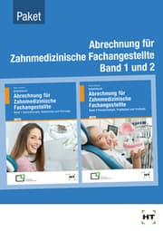 Cover von Paketangebot Abrechnung für Zahnmedizinische Fachangestellte Band 1 und 2