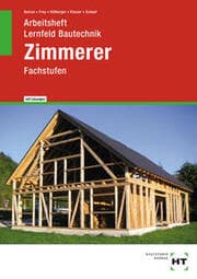 Cover von Arbeitsheft mit eingetragenen Lösungen Lernfeld Bautechnik Zimmerer