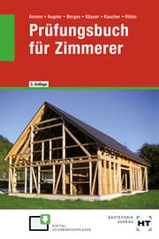 Cover von Prüfungsbuch für Zimmerer