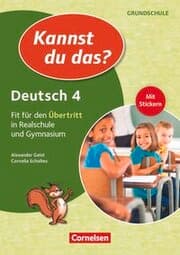 Cover von Kannst du das? Deutsch 4