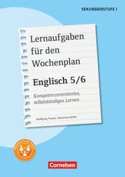 Cover von Lernaufgaben für den Wochenplan - Englisch - Klasse 5/6