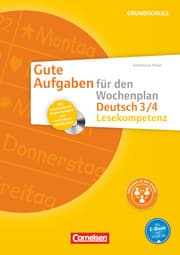 Cover von Gute Aufgaben für den Wochenplan - Deutsch: Lesekompetenz 3/4