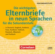 Cover von Die wichtigsten Elternbriefe in neun Sprachen für die Sekundarstufe I - ... in Deutsch, Englisch, Arabisch, Farsi, Kurdisch, Türkisch, Russisch, Albanisch und Serbisch