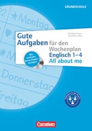 Cover von Gute Aufgaben für den Wochenplan - Englisch: All about me 1-4
