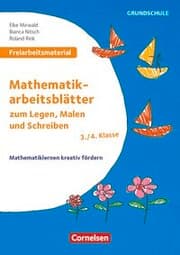 Cover von Mathematikarbeitsblätter zum Legen, Malen und Schreiben - Klasse 3/4