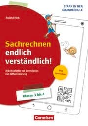 Cover von Sachrechnen endlich verständlich! - Klasse 3/4