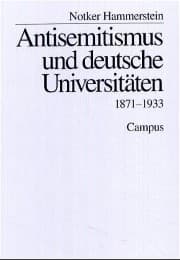 Cover von Antisemitismus und deutsche Universitäten