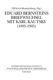 Cover von Eduard Bernsteins Briefwechsel mit Karl Kautsky