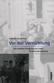 Cover von Vor der Vernichtung