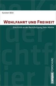 Cover von Wohlfahrt und Freiheit