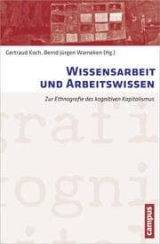 Cover von Wissensarbeit und Arbeitswissen