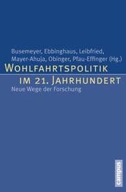 Cover von Wohlfahrtspolitik im 21. Jahrhundert