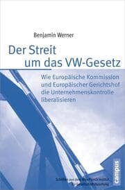 Cover von Der Streit um das VW-Gesetz