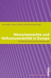 Cover von Menschenrechte und Volkssouveränität in Europa