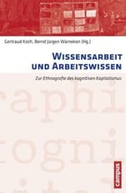 Cover von Wissensarbeit und Arbeitswissen
