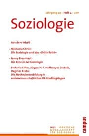 Cover von Soziologie 4.2011