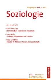 Cover von Soziologie 2.2012