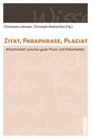 Cover von Zitat, Paraphrase, Plagiat