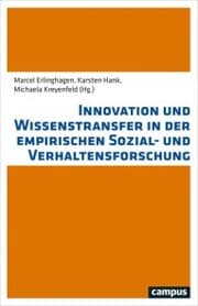 Cover von Innovation und Wissenstransfer in der empirischen Sozial- und Verhaltensforschung