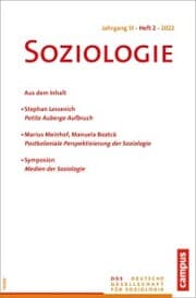 Cover von Soziologie 2/2022