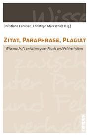 Cover von Zitat, Paraphrase, Plagiat