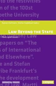 Cover von Law Beyond the State