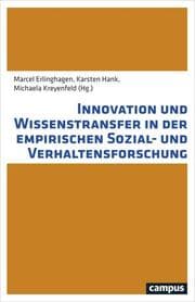 Cover von Innovation und Wissenstransfer in der empirischen Sozial- und Verhaltensforschung