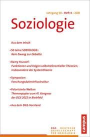 Cover von Soziologie 4/2021
