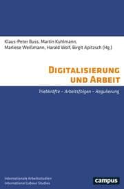 Cover von Digitalisierung und Arbeit