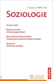 Cover von Soziologie 2/2022