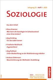 Cover von Soziologie 01/2023
