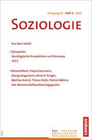 Cover von Soziologie 04/2023