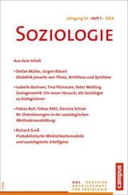 Cover von Soziologie 01/2024