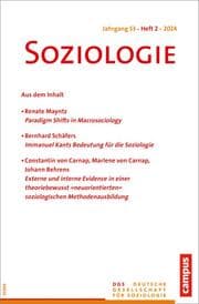 Cover von Soziologie 02/2024