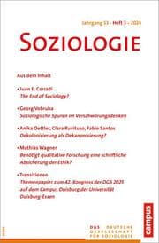Cover von Soziologie 03/2024