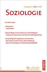 Cover von Soziologie 04/2024